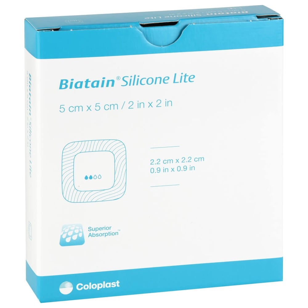 Biatain Silikon Lite Schaumverband 5x5 cm