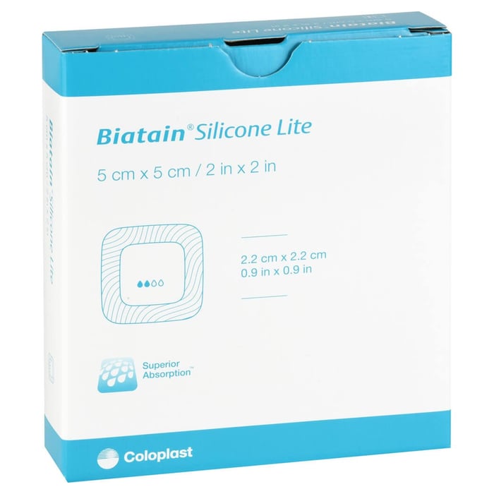 Biatain Silikon Lite Schaumverband 5x5 cm
