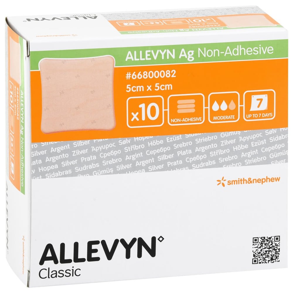 Allevyn Ag non Adhesive 5x5 cm Wundverband