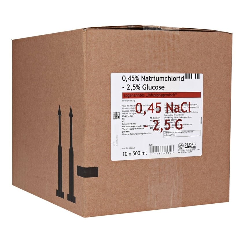 0,45% Natriumchlorid 2,5% Glucose Infusionslsg.