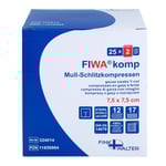 Schlitzkompressen steril 7.5x7.5cm 12-fach