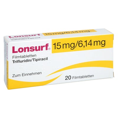 Lonsurf 15 mg/6,14 mg Filmtabletten Produktbild 1