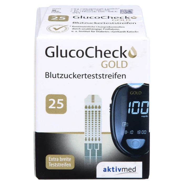Glucocheck Gold Blutzuckerteststreifen
