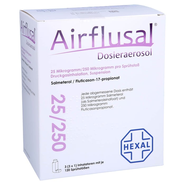 Airflusal 25 Mikrogramm/250 Mikrogramm/Sprühstoß