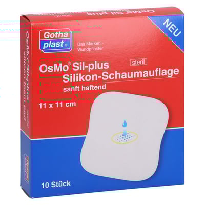 OsMo Sil-plus Silikonauflage 11X11cm steril