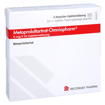 METOPROLOLTARTRAT-Omniapharm 5 mg/5 ml Injektion -Lösung