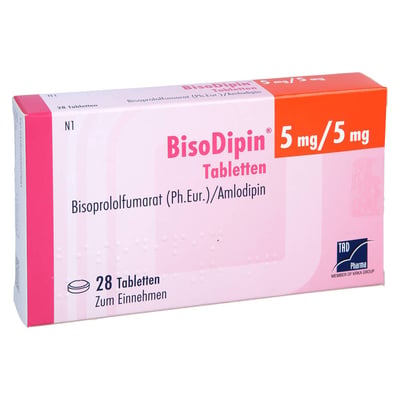 Bisodipin 5 mg/5 mg Tab Produktbild 1