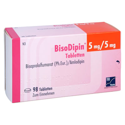 Bisodipin 5 mg/5 mg Tab Produktbild 1