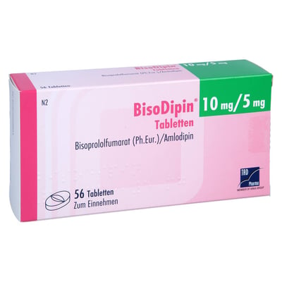 Bisodipin 10 mg/5 mg Tab Produktbild 1
