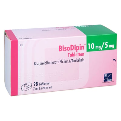 Bisodipin 10 mg/5 mg Tab Produktbild 1