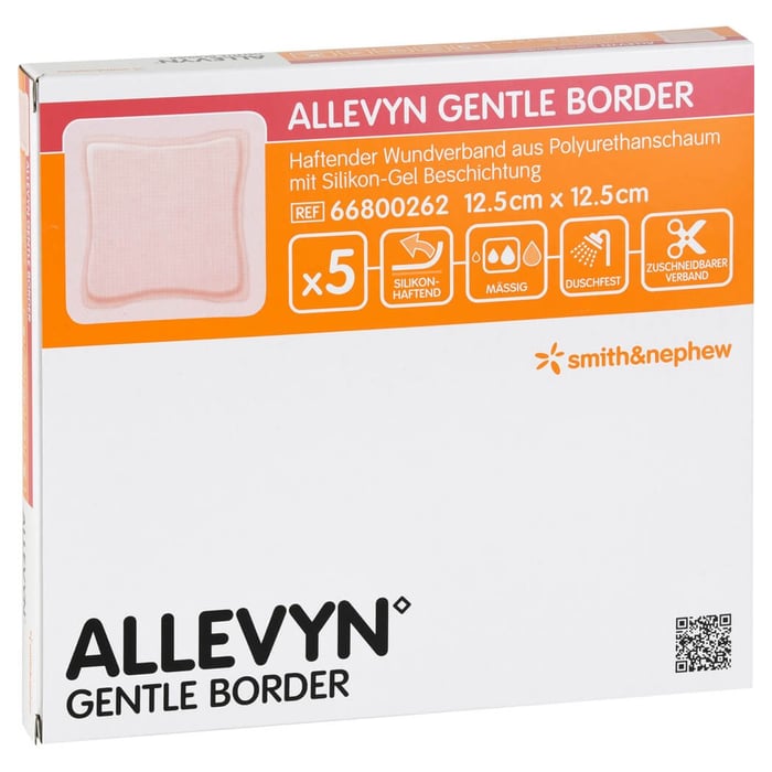 Allevyn Gentle Border 12,5x12,5 cm Schaumverb.