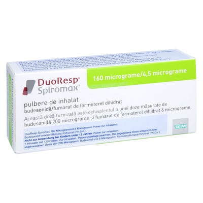 DuoResp Spiromax 160 Mikrogramm/4,5 Mikrogramm/Dosis