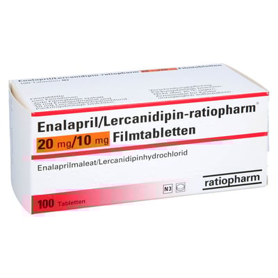 Enalapril Lercanidipin-ratiopharm 20 mg/10 mg FTA