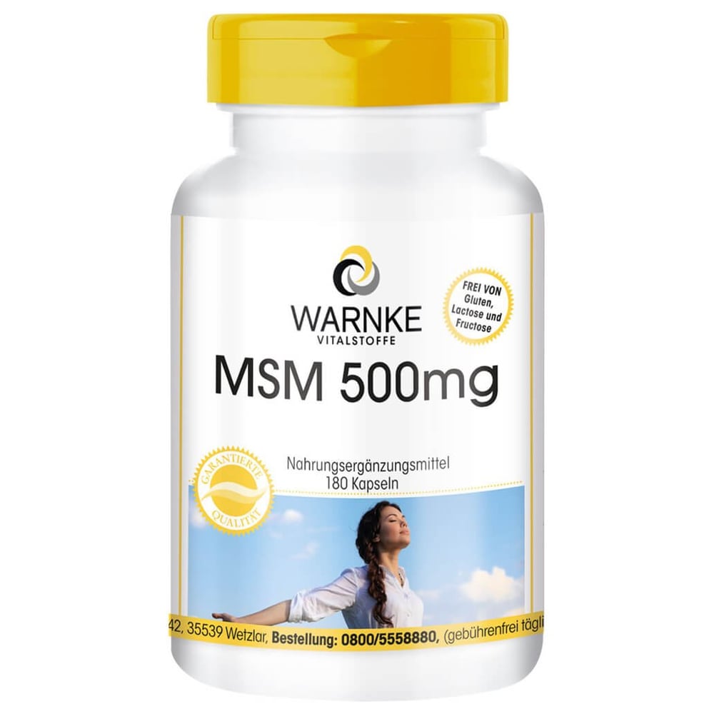 Msm 500 mg Kapseln Warnke Vitalstoffe
