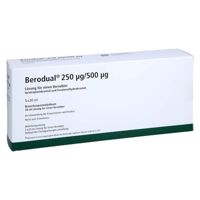 Berodual 250 µg/500 µg Lösung für einen Vernebler