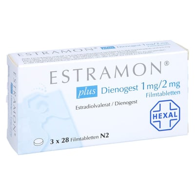 Estramon plus Dienogest 1 mg/2 mg Produktbild 1