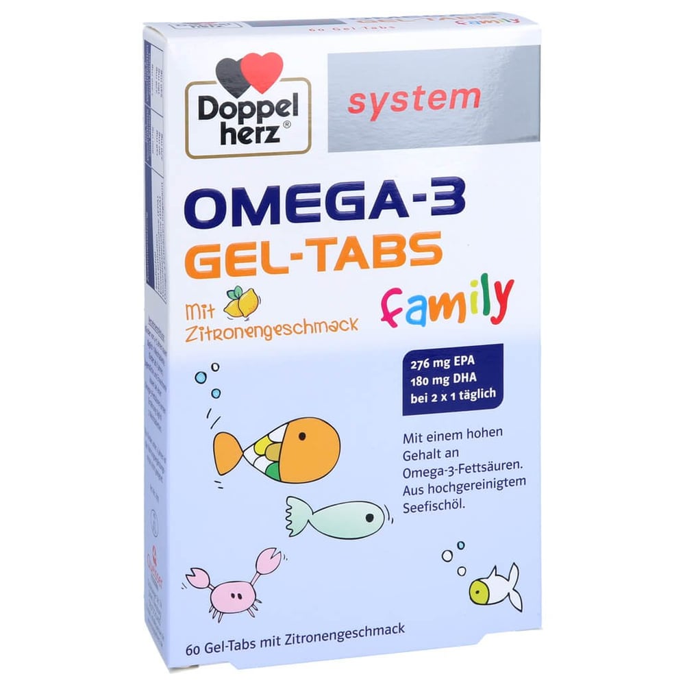 Doppelherz Omega-3 Family Gel-Tabs system