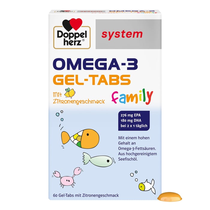 Doppelherz Omega-3 Family Gel-Tabs system