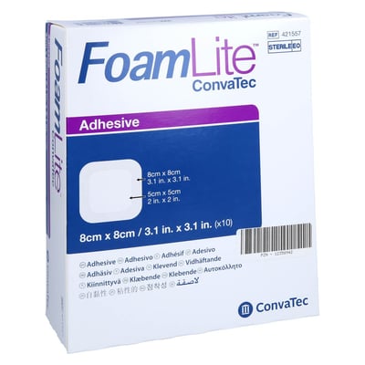 Foam Lite Convatec adhäsiv 8x8 cm