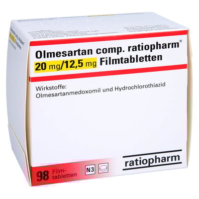 Olmesartan comp. ratiopharm 20 mg/12,5 mg
