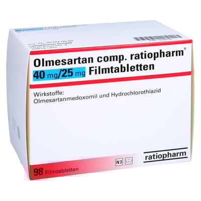 Olmesartan comp. ratiopharm 40 mg/25 mg