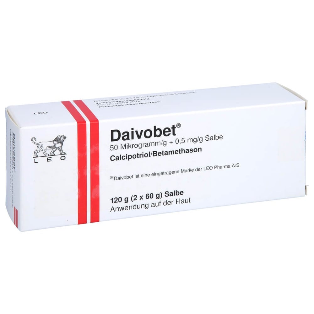 Daivobet 50 Mikrogramm/g + 0,5 mg/g 120 g online bestellen