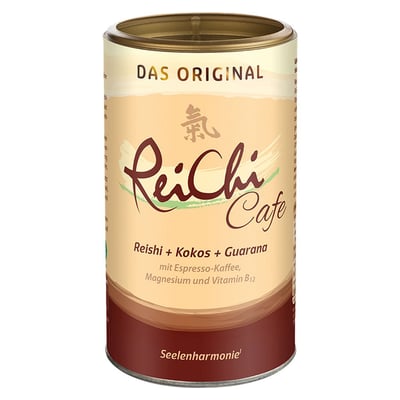 ReiChi Cafe Reishi-Pilz Espresso Kaffee Kokos vegan