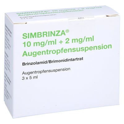 Simbrinza 10 mg/ml+2 mg/ml Augentropfensuspension