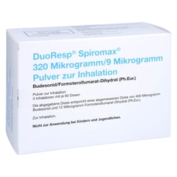 DuoResp Spiromax 320 Mikrogramm/9 Mikrogramm/Dosis