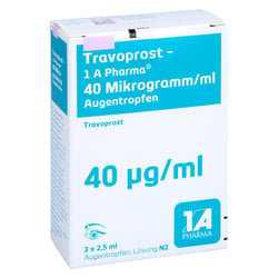 Travoprost-1A Pharma 40 Mikrogramm/ml
