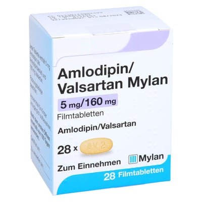 Amlodipin/Valsartan Mylan 5 mg/160 mg