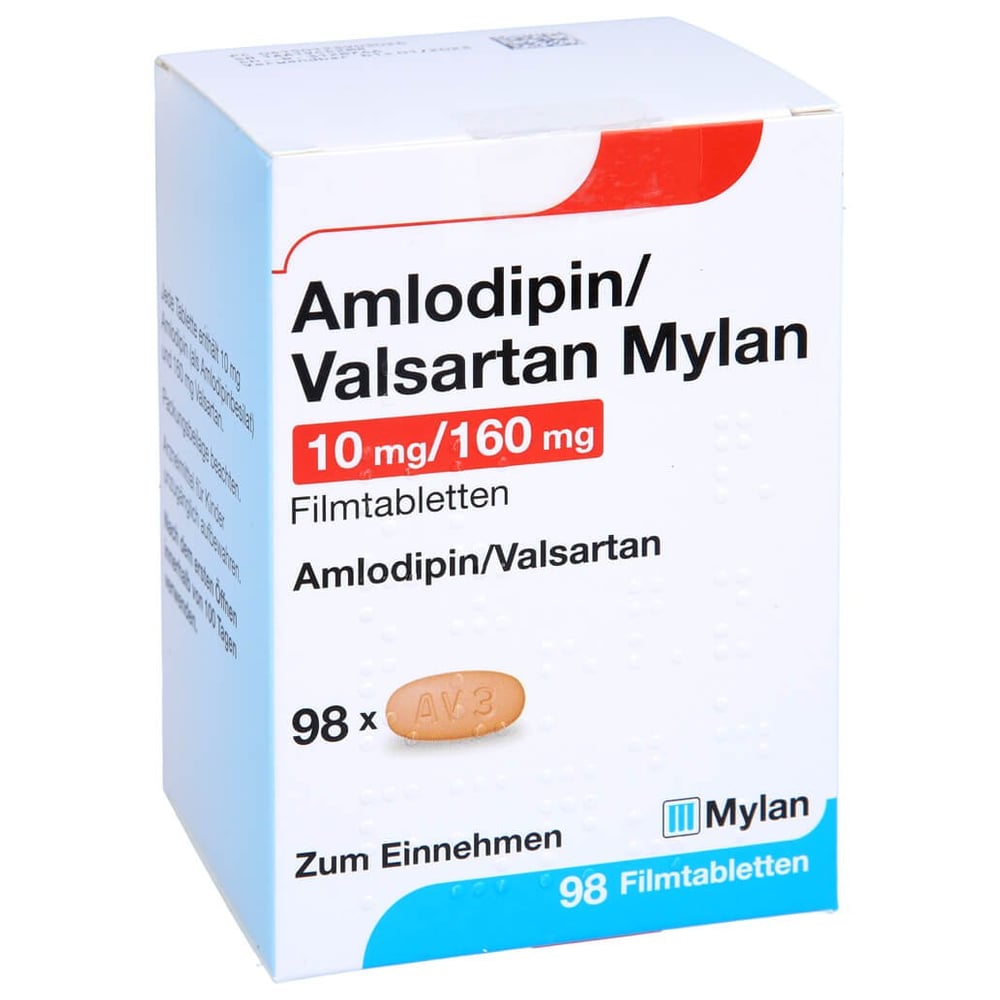 Amlodipin/Valsartan Mylan 10 mg/160 mg