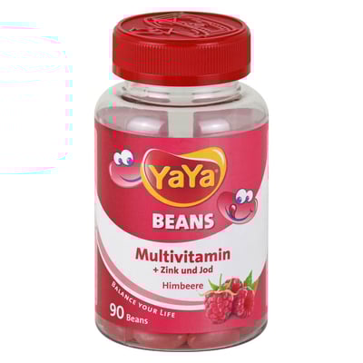 YaYaBeans Himbeere Multivitamin + Zink und Jod