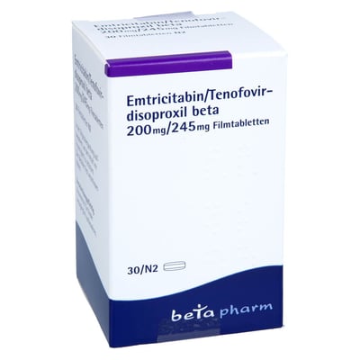 Emtricitabin/Tenofovirdisoproxil beta 200 mg/245 mg