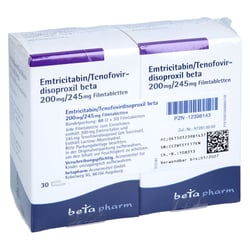 Emtricitabin/Tenofovirdisoproxil beta 200 mg/245 mg