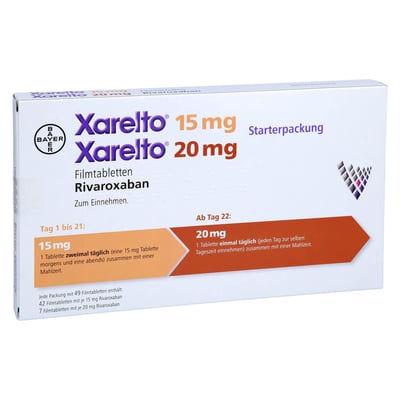 Xarelto 15 mg+20 mg Starterpackung