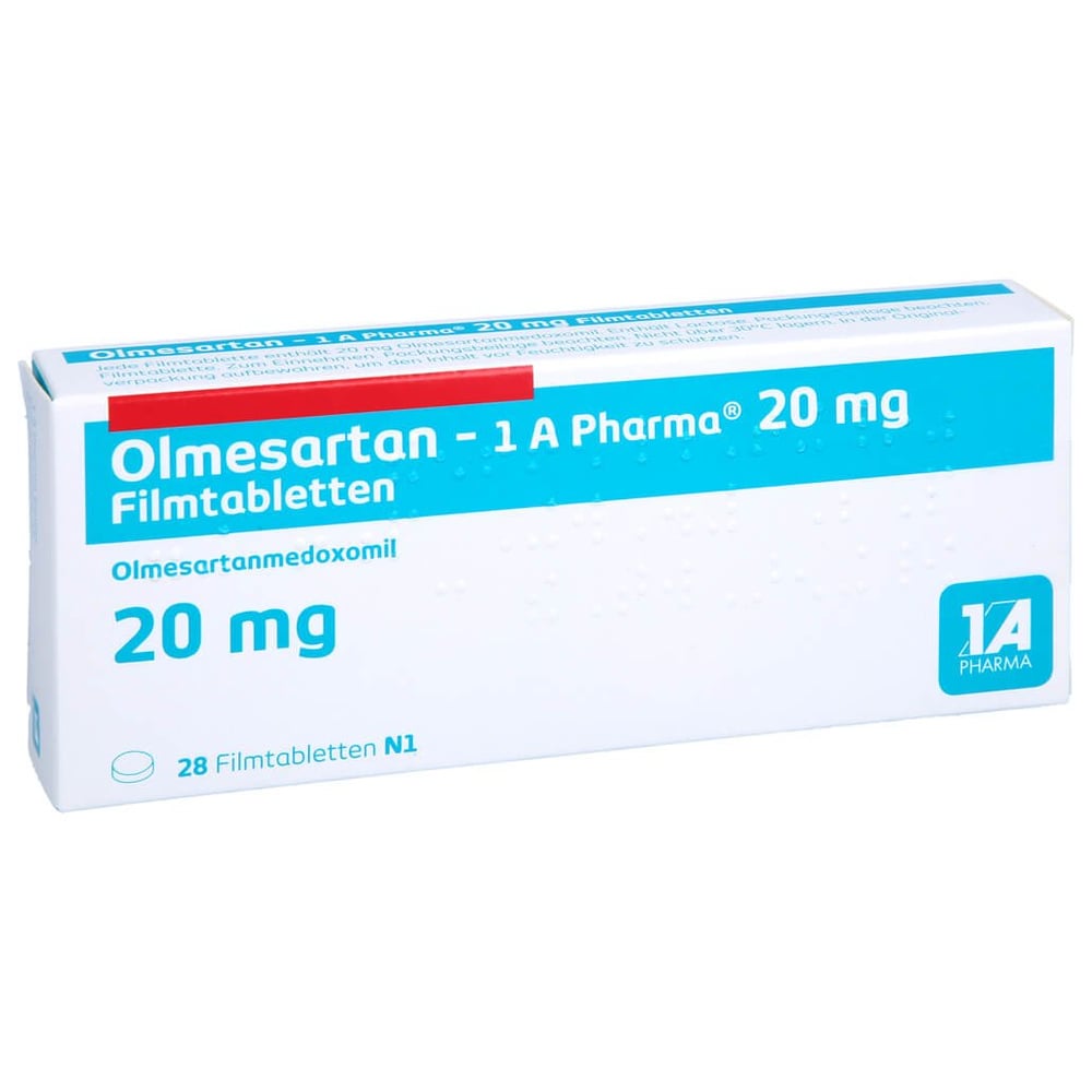 Olmesartan - 1 A Pharma 20 mg Filmtabletten