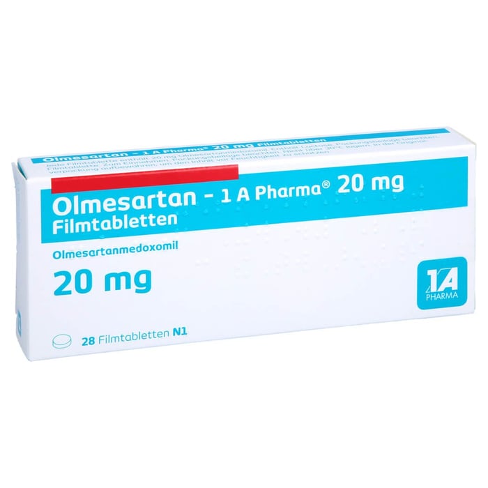 Olmesartan - 1 A Pharma 20 mg Filmtabletten