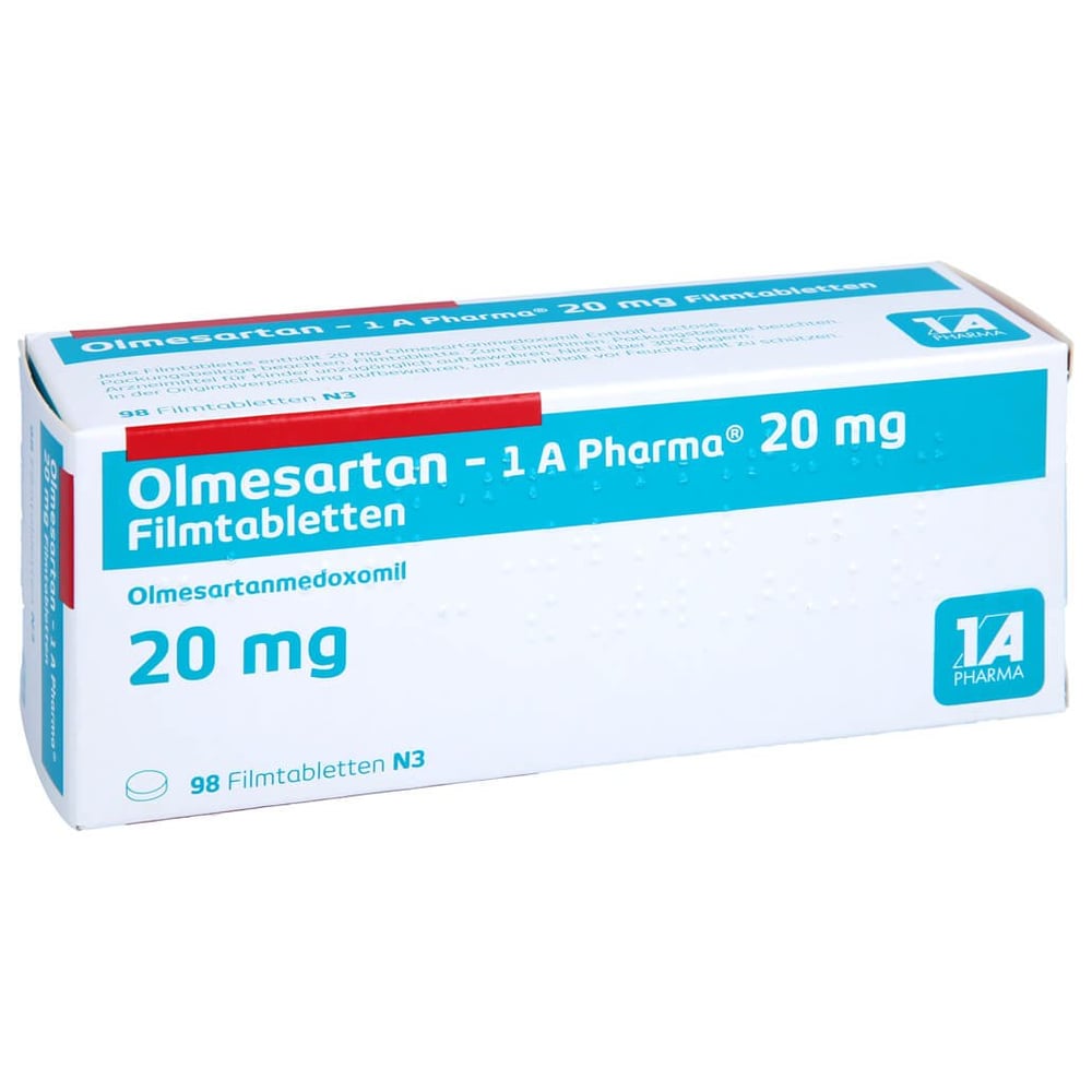 Olmesartan - 1 A Pharma 20 mg Filmtabletten