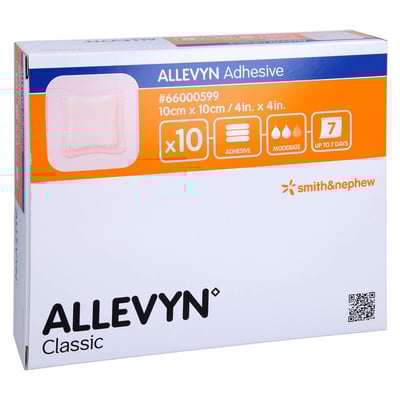 Allevyn Adhesive 10x10 cm haftende Wundauflage