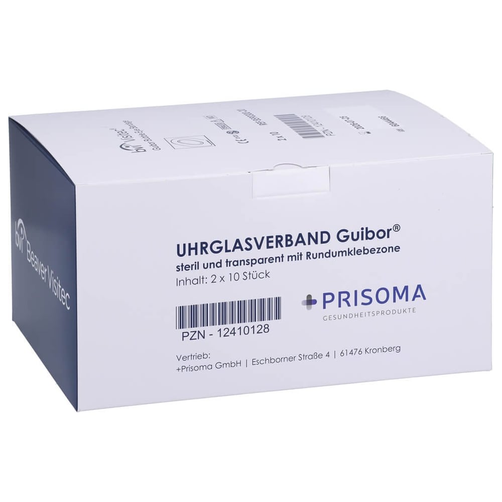 Uhrglasverband Guibor steril transparent