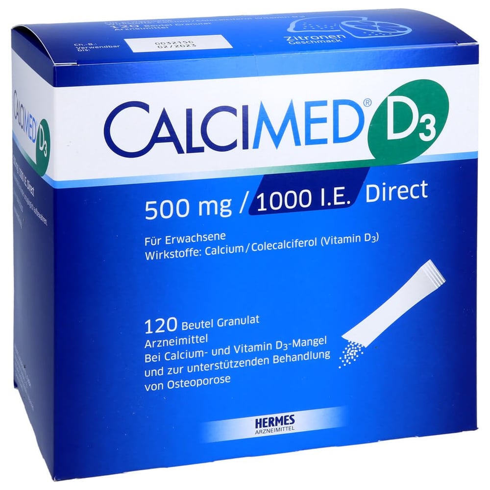 Calcimed D3 500 mg/1000 I.E. Direct
