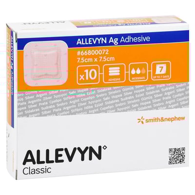 Allevyn Ag Adhesive 7,5x7,5 cm Wundverband Avitamed