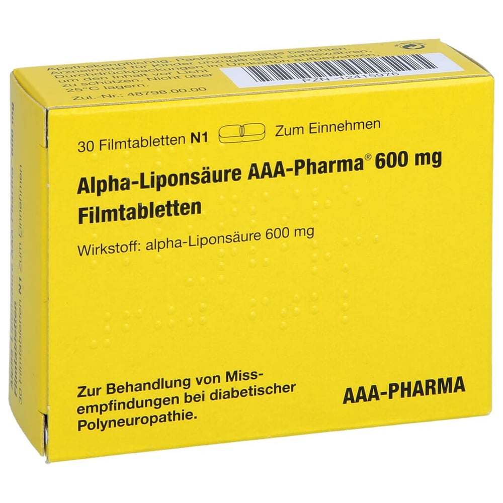 Alpha-Liponsäure AAA-Pharma 600 mg