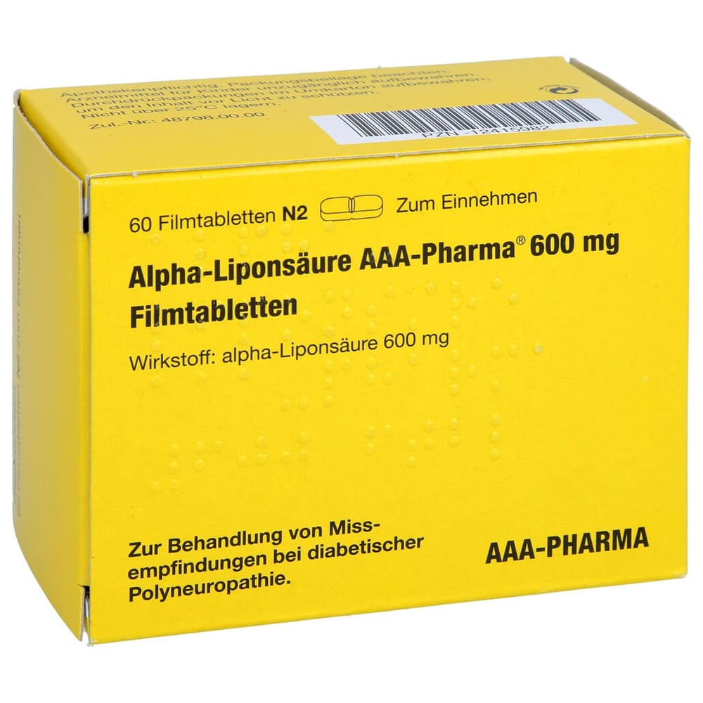 Alpha-Liponsäure AAA-Pharma 600 mg