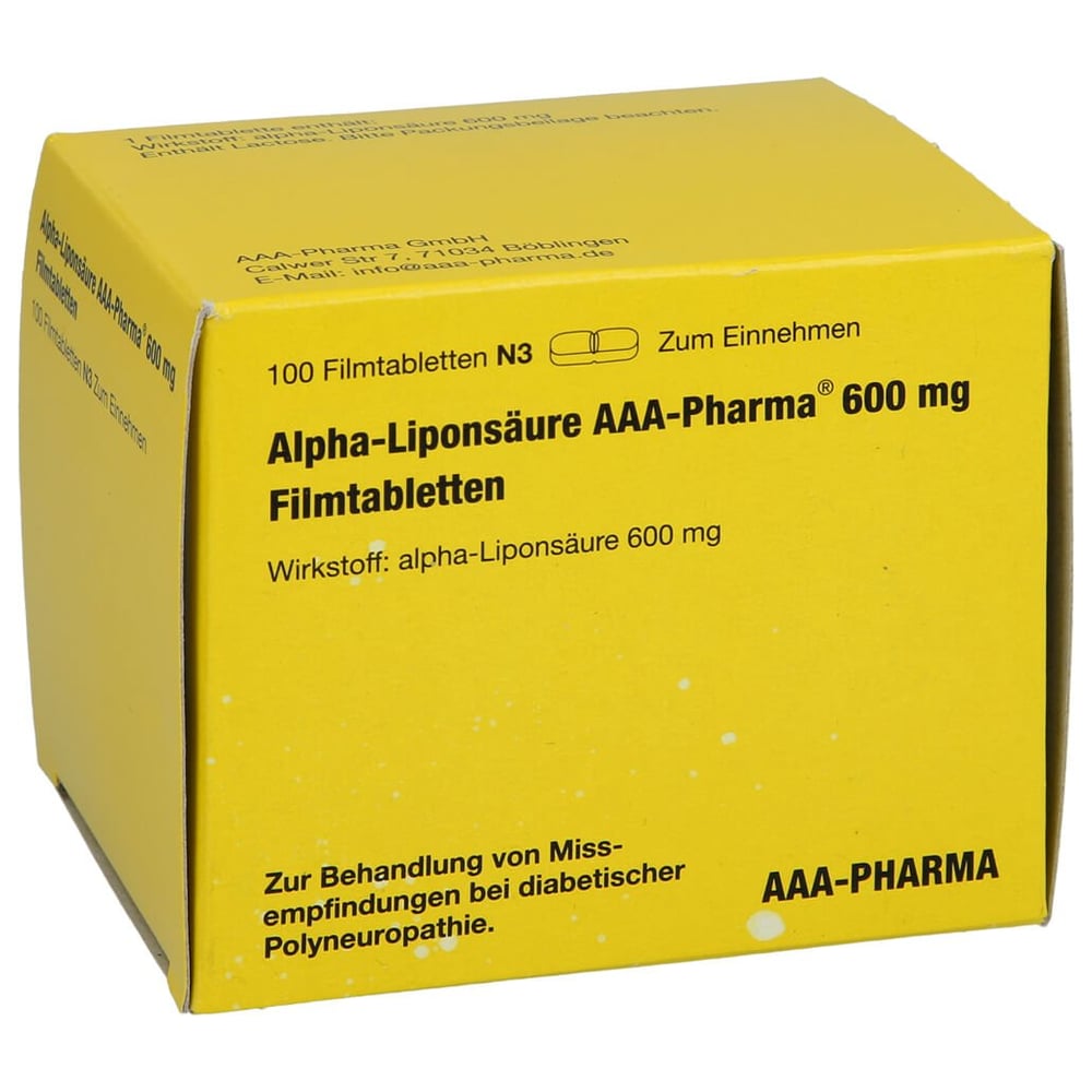 Alpha-Liponsäure AAA-Pharma 600 mg