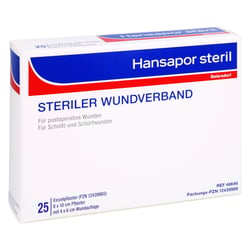 Hansapor steril Wundverband 8x10cm 25er Pack