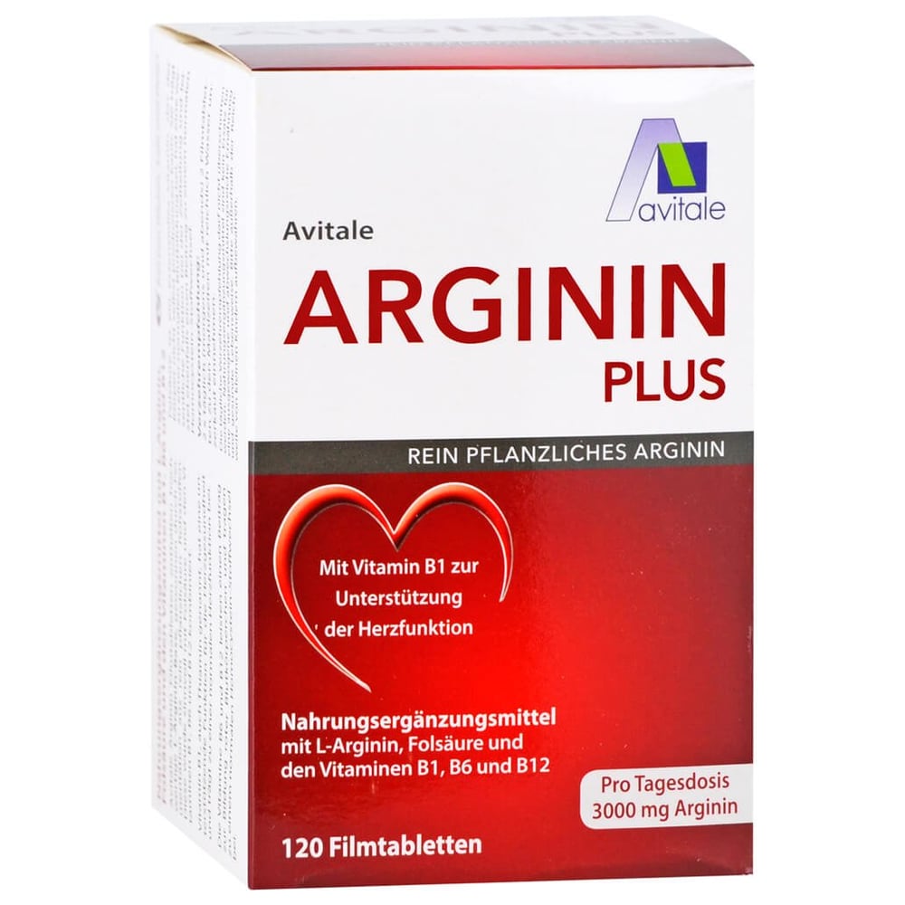 Arginin plus Vitamin B1+B6+B12+Folsäure