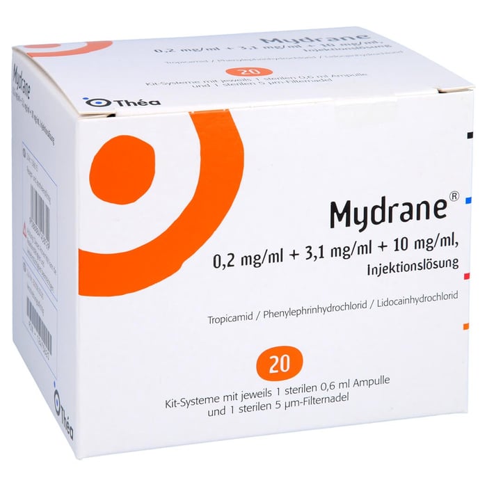 Mydrane 0.2 mg/ml + 3.1 mg/ml + 10 mg/ml