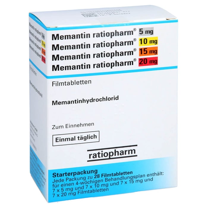 Memantin-ratiopharm Startpackung 5mg/10mg/15mg/20mg